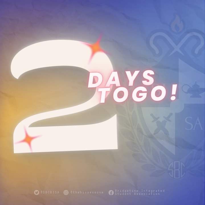 SBCBISA's tweet photo. 💌 *New Message from the BISA EXE-COM: KITA-KITS‼️*

Mhiee narinig mo na ba ang latest chika?? Kase I heard, there's only 2 MORE DAYS left until magBAAlik ang mga bridgetines! 🐑 

Caption: Y. Dinglasan, R. Mamorno 
Layout: R. Aguirre https://t.co/RboAeOOdDh
