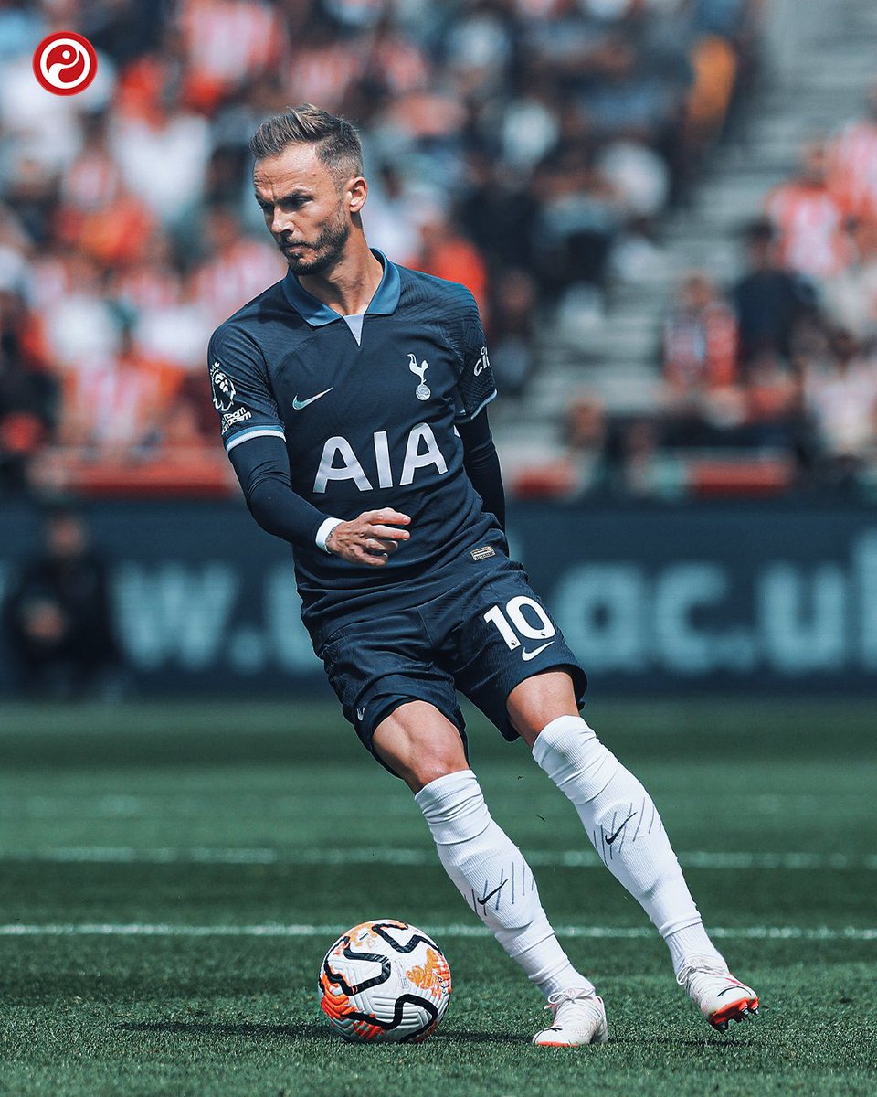 Squawka's tweet photo. James Maddison is the first player to provide multiple assists in a Premier League game in the 2023/24 season.

It didn't take the Spurs No.10 long. ✨ https://t.co/nLAe3wNFW5