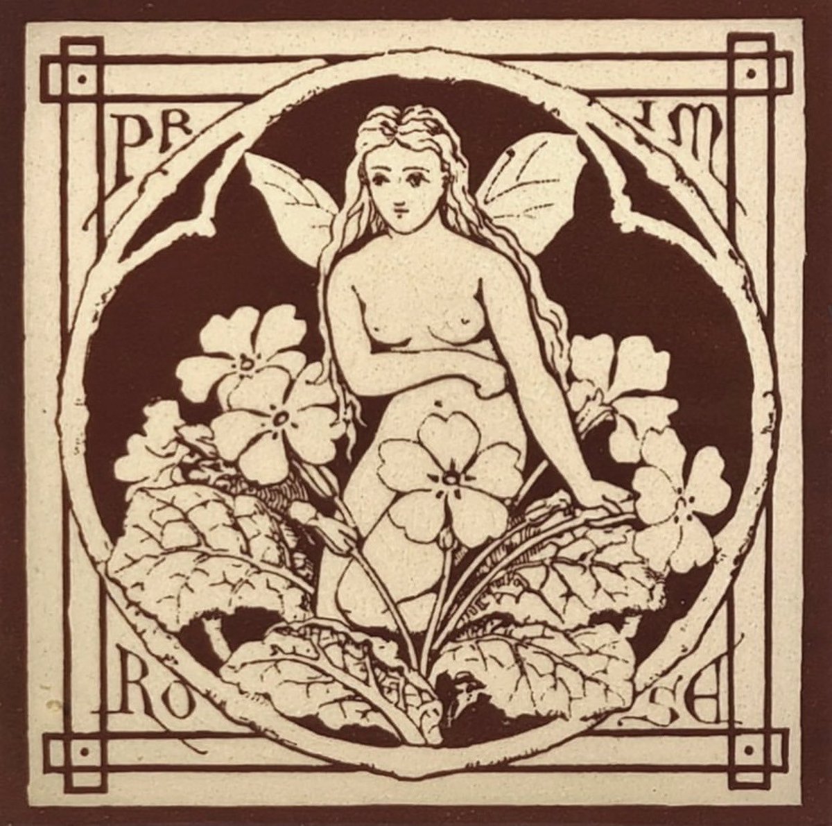 timidfaerie's tweet photo. “spirit of the flowers” tiles manufactured in 1874 https://t.co/SqelYFZn1V