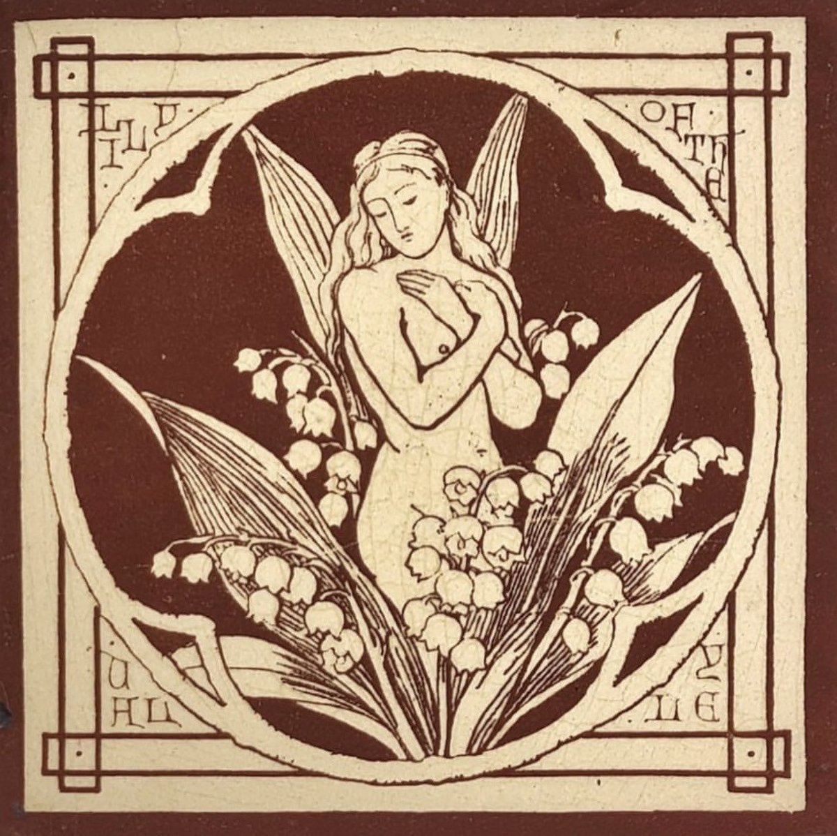 timidfaerie's tweet photo. “spirit of the flowers” tiles manufactured in 1874 https://t.co/SqelYFZn1V
