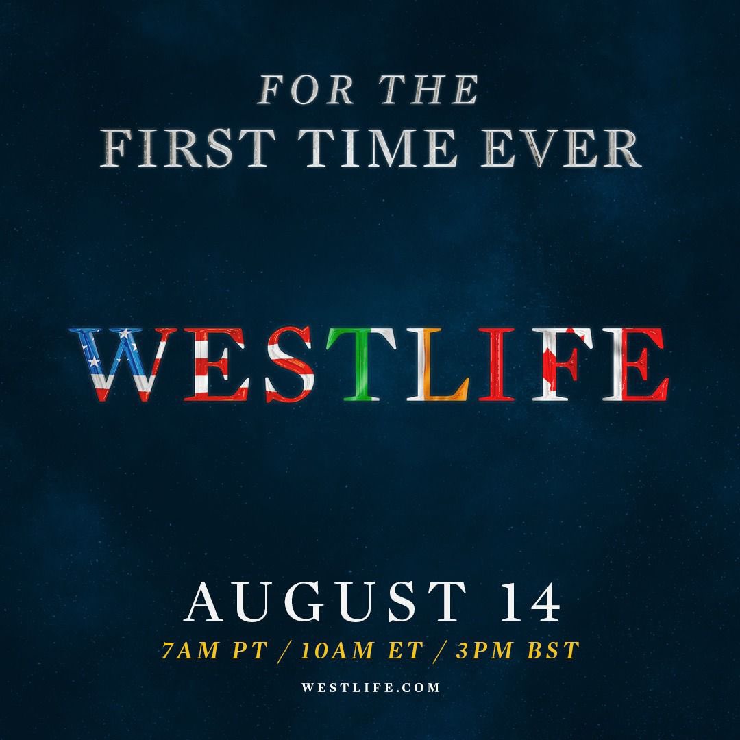 westlifemusic's tweet photo. TOMORROW 7am PT / 10am ET / 3pm BST https://t.co/q0Smo7m3ge