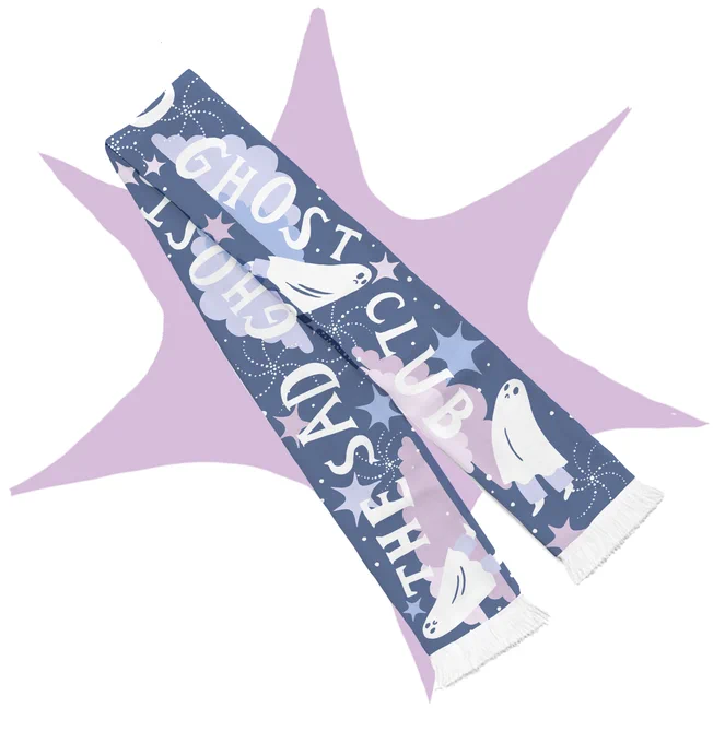A Sad Ghost Club SCARF?! Available until 7th September, with 10% OFF until Monday with the code NEWSTUFF10 :) - thesadghostclub.com