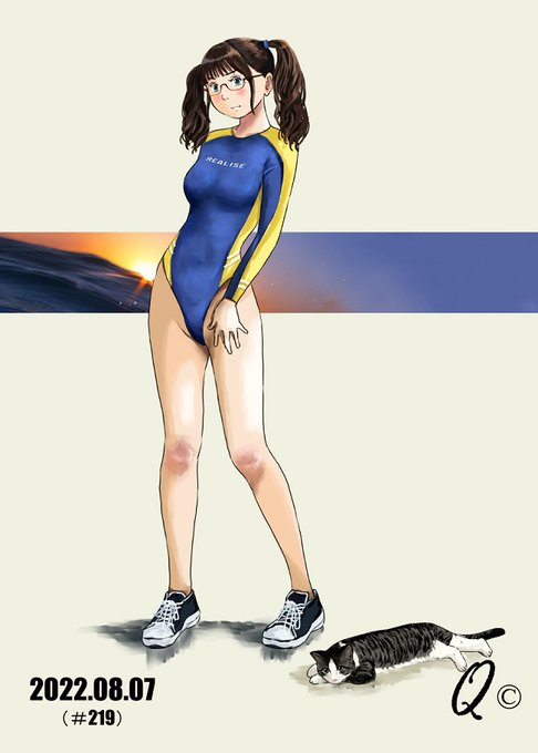 去年の8月の過去絵見てみたら、ず～～～～っと「REALISE」のエロい衣装描いてた😱😱 