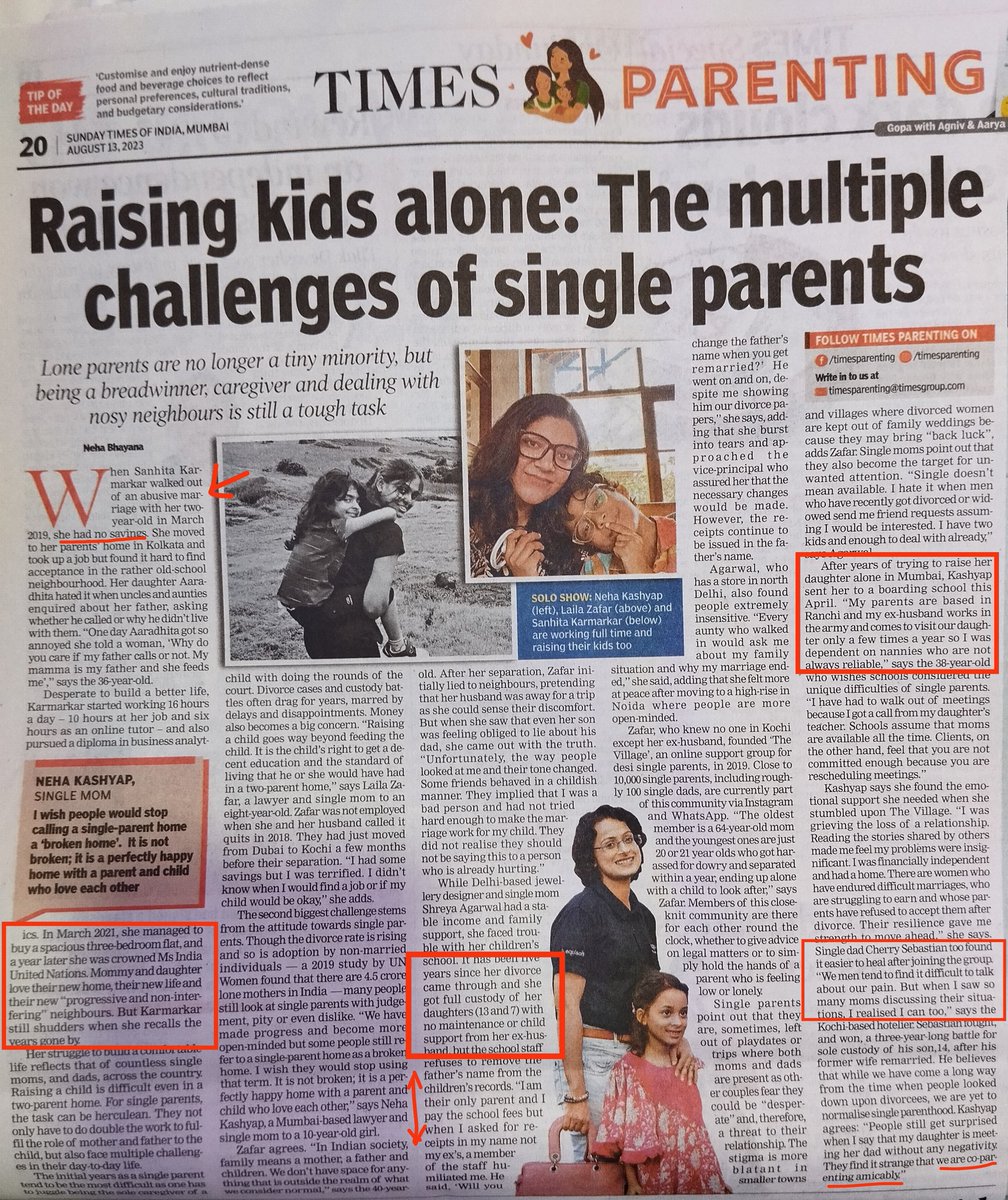 Hello @TOIIndiaNews Could you also cover interviews of husbands of these #SingleMoms? This one sided sob story without bringing out Father's side is only good for Advertisements Everyone here on X must do their bit in shaming such biased media houses #VoiceForMen