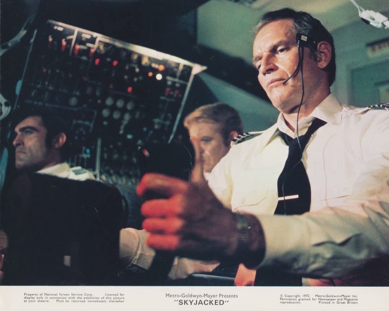 'This is your captain... we have a skyjacker on board.' #SKYJACKED lobby.cards/gallery/vintag… #LOBBYCARDS