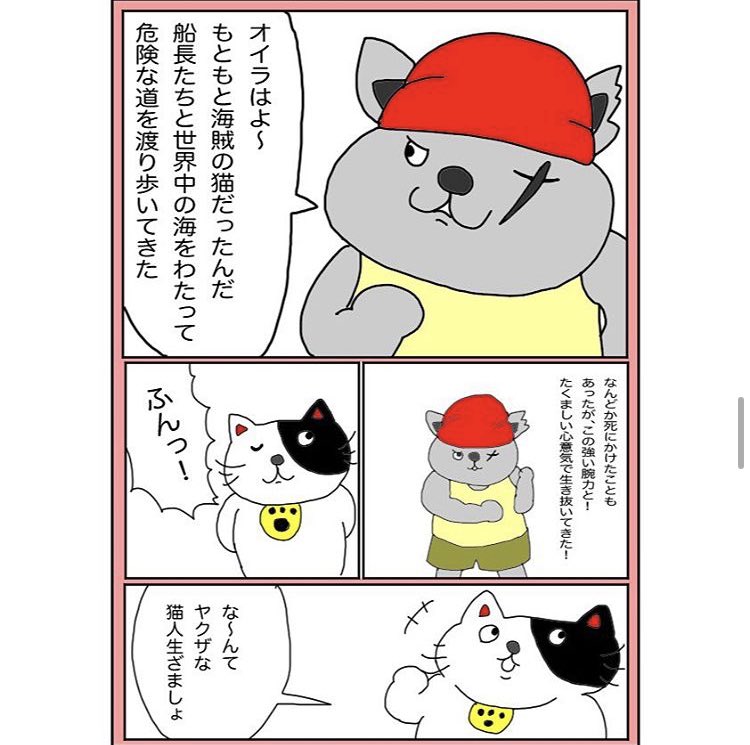 マウントを取り合う猫たち