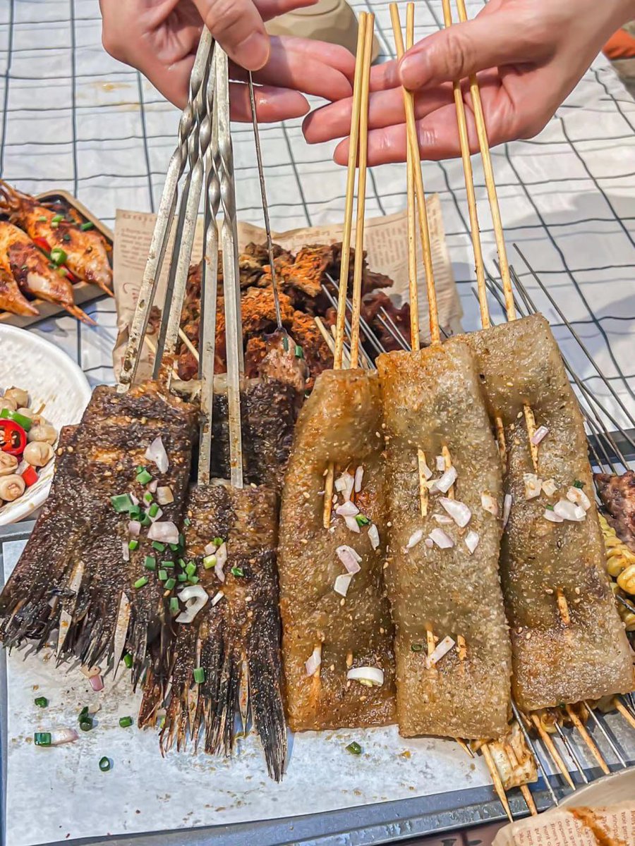 I was called out to eat barbecue again in the evening. I was afraid of getting fat