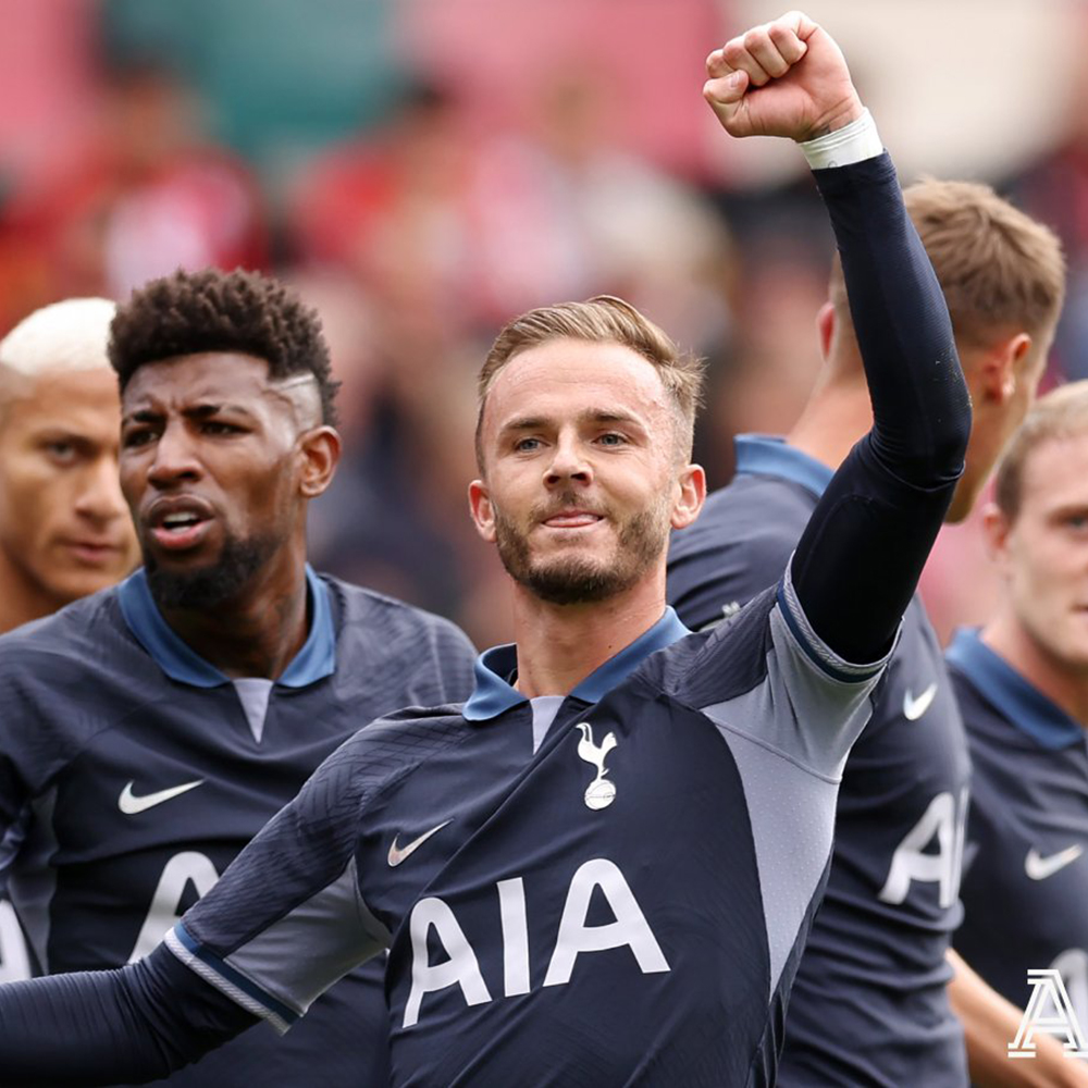 James Maddison with two first-half assists in Spurs debut. Federalist Papers Messi. 📜