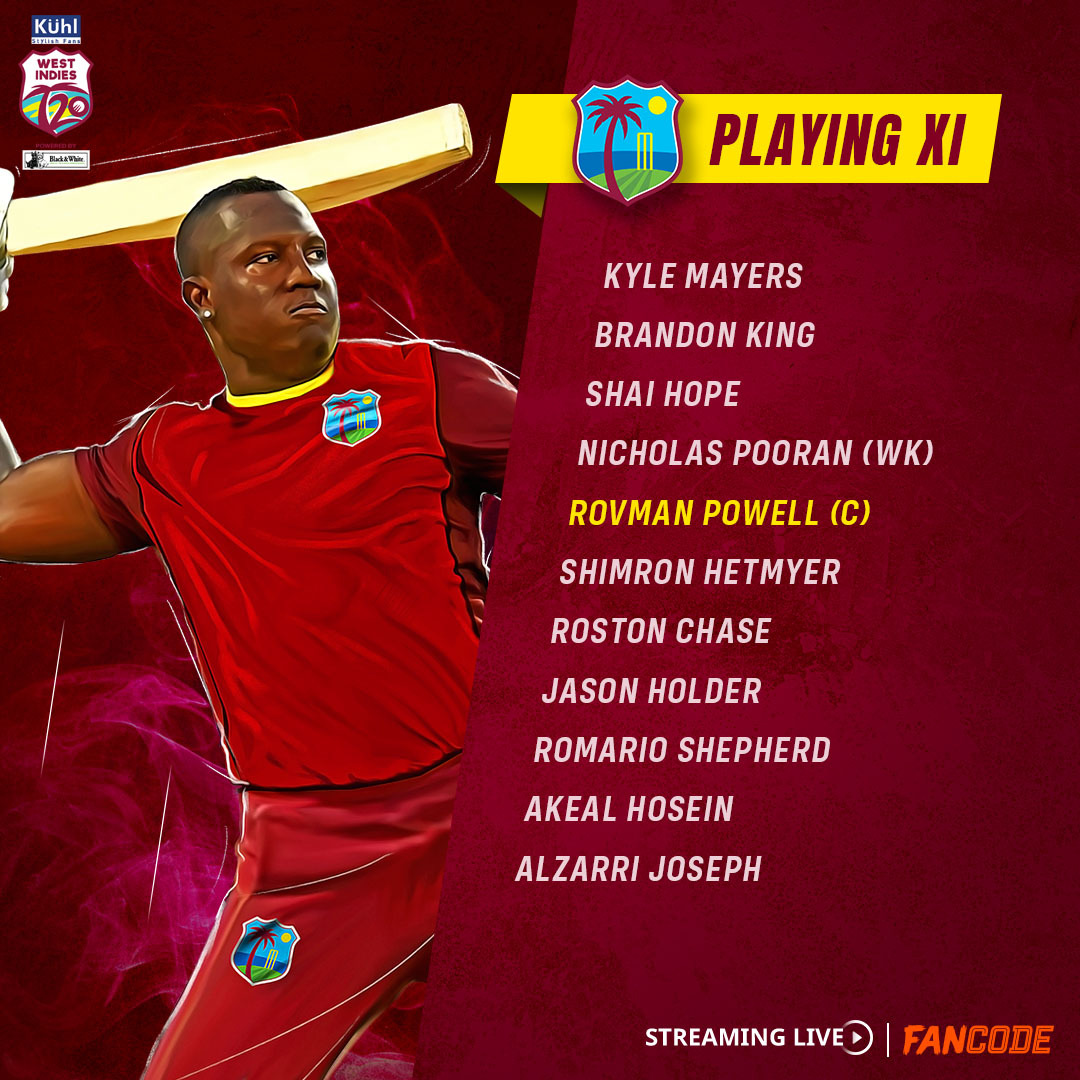 FanCode's tweet photo. Pandya opts to bat. It's time for the DECIDER in Florida!
#WIvIND #INDvWIAdFreeonFanCode https://t.co/vYj3WNOs4l