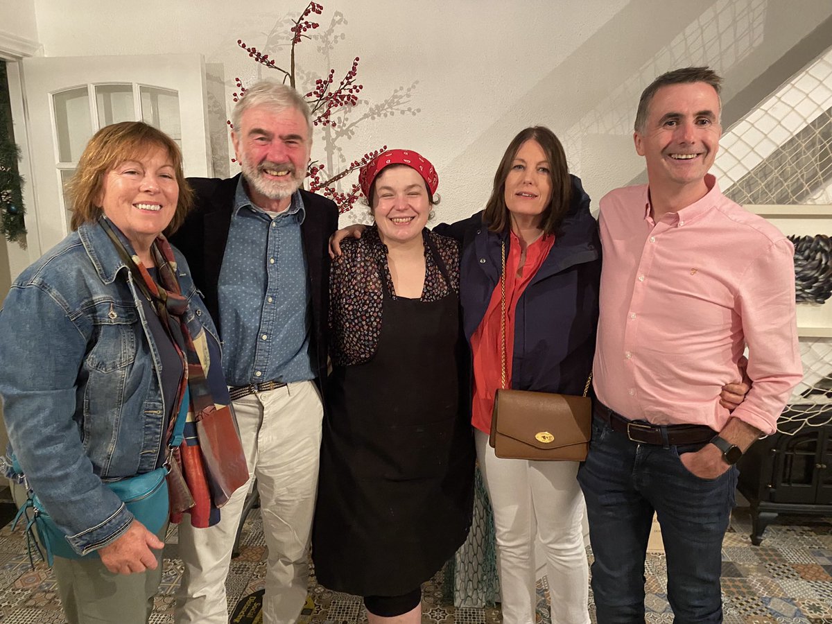 Beautiful food, using wonderful local produce, cooked and presented with great care. Chef Ana Da Silva of Tia Cafe  in tip-top form at Tia by
the River in #Louisburgh last night. Highly recommended! Thanks to our hosts <a href="/orlaithblaney/">Orlaith Blaney</a> and Richard H  for a fabulous night out.