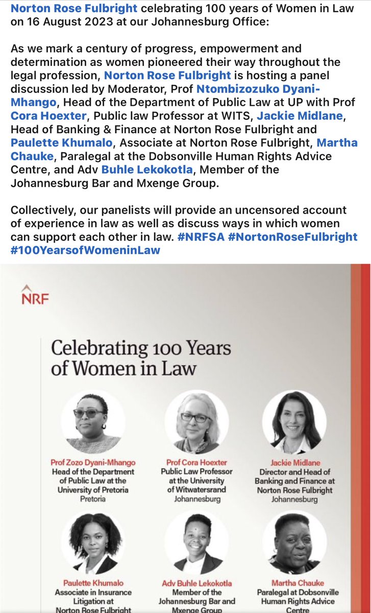 I’ll be moderating this event on Wednesday at Norton Rose Fullbright👇🏽👇🏽👇🏽