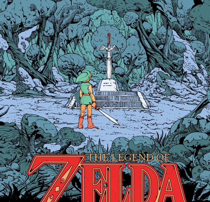  The details of this The Legend of  A Link to the Past illustration are insane. 