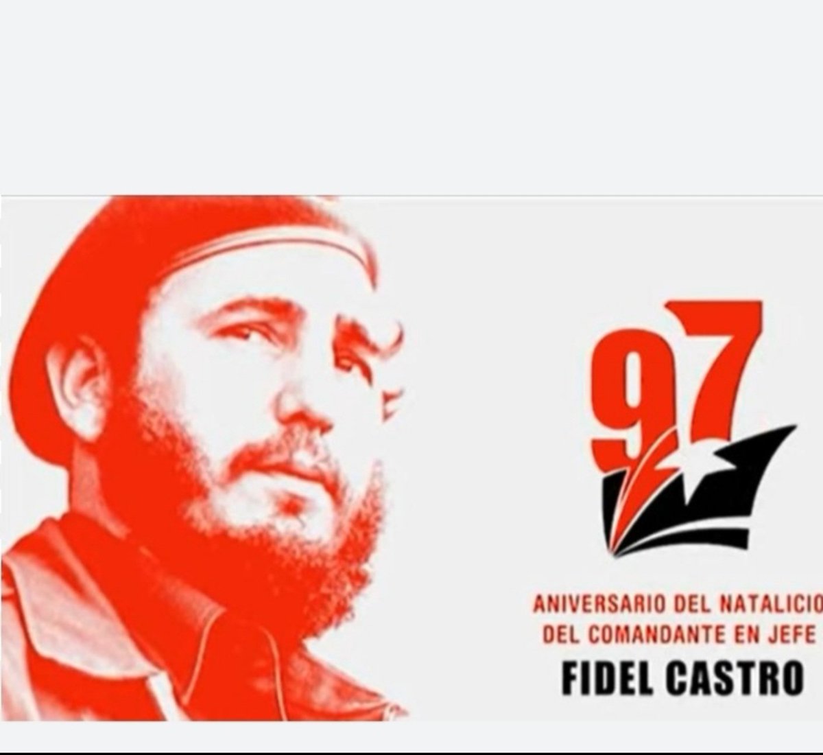 Que la cuenten como quieran! Pero este hombre vivió, vive y vivirá en el corazón de este pueblo! Su lucha, su persistencia y su visión convirtieron una colonia en PATRIA 🇨🇺 

El Caballo de los caballos ❤️ #FidelPorSiempre

🎨 Equipo creativo de <a href="/ElNecio_Cuba/">El Necio</a>