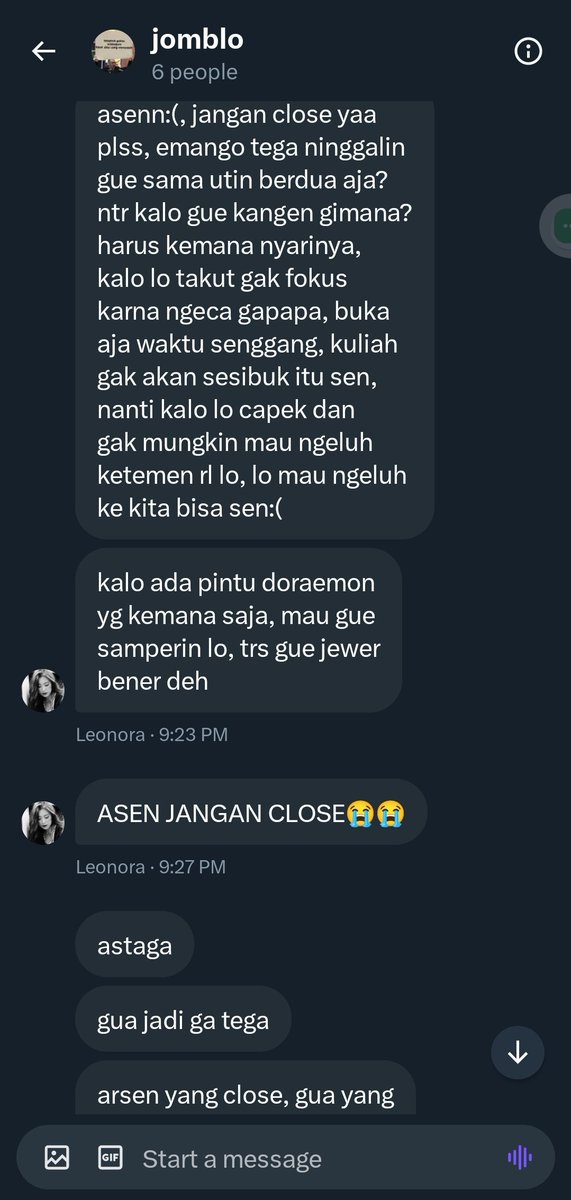 leo mah nangis mulu anjir