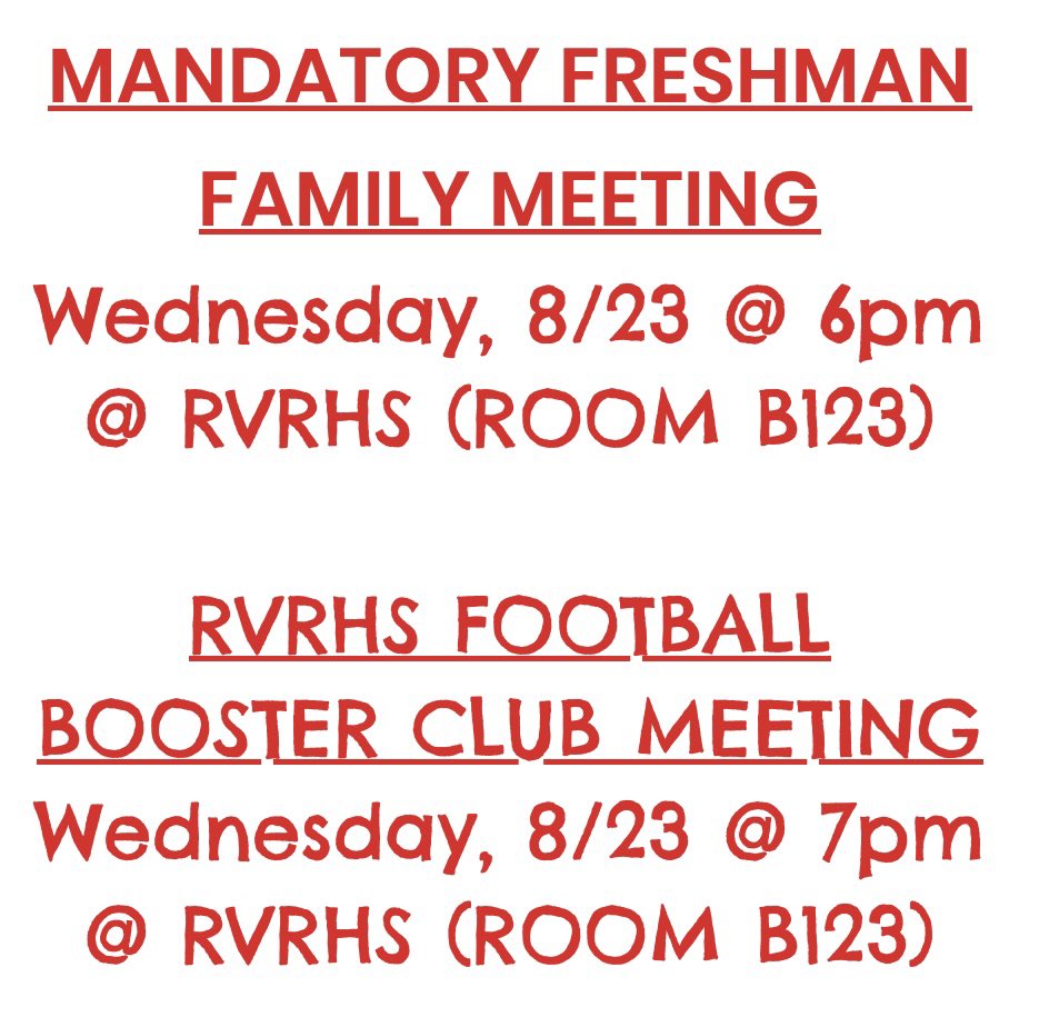 RV Football Booster tweet media