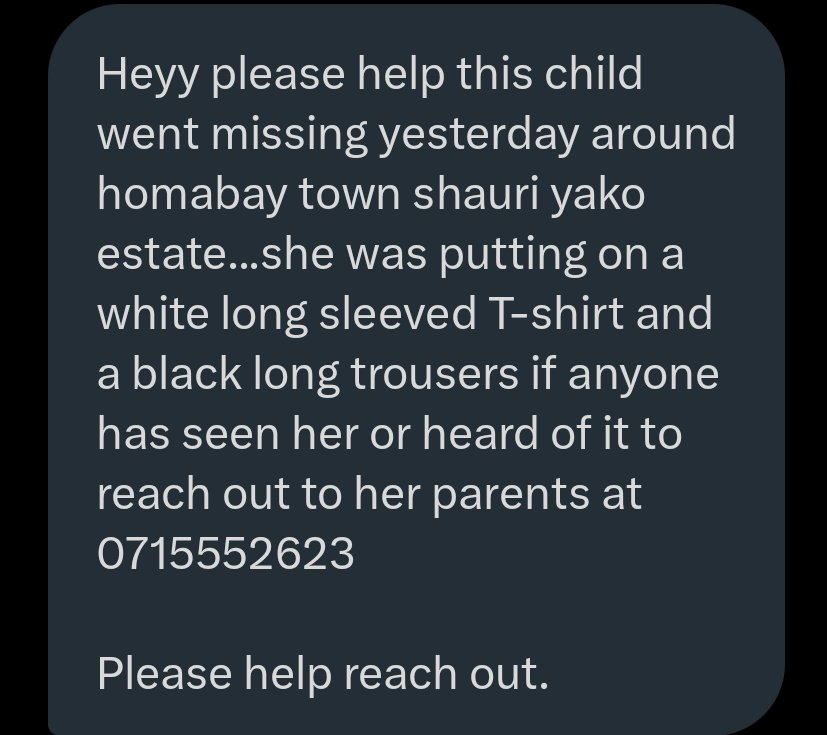 omwambaKE's tweet photo. If you happen to see this on your TL, Kindly Retweet Widely! https://t.co/e4HGNfIpq9