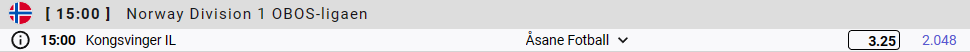 BetCompetition's tweet photo. #9 
over 3.25 goals
 just for fun    
   #bettingtips #Kongsvinger #Asane https://t.co/UDG3D2gs1S