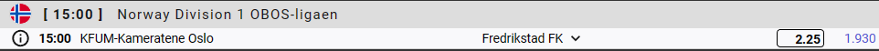 BetCompetition's tweet photo. #10 
over 2.25 goals  
just for fun       
 #bettingtips #KFUM #Fredrikstad https://t.co/wwOXfvGcHS