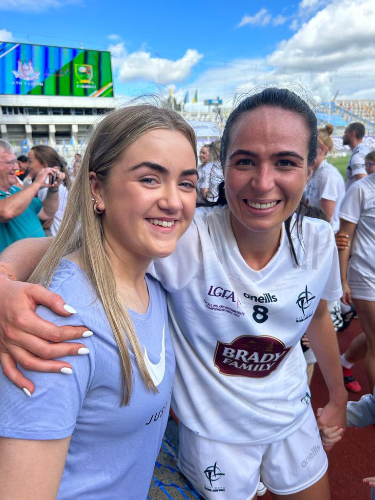 _GirlsInTheGame's tweet photo. Congratulations @KildareLGFA Intermediate All-Ireland champions! Thanks @Grace_Clifford for taking the time for a picture on her big day! #girlsinthegame https://t.co/DR9I9gzAzc