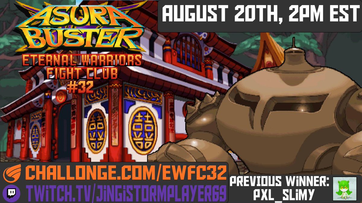 AsuraFightClub's tweet photo. Sign ups for our 32nd Eternal Warriors Fight Club Asura Buster Tournament are live!!!

Sign up here -> https://t.co/r217LPruIW https://t.co/4AGxNHKPvS