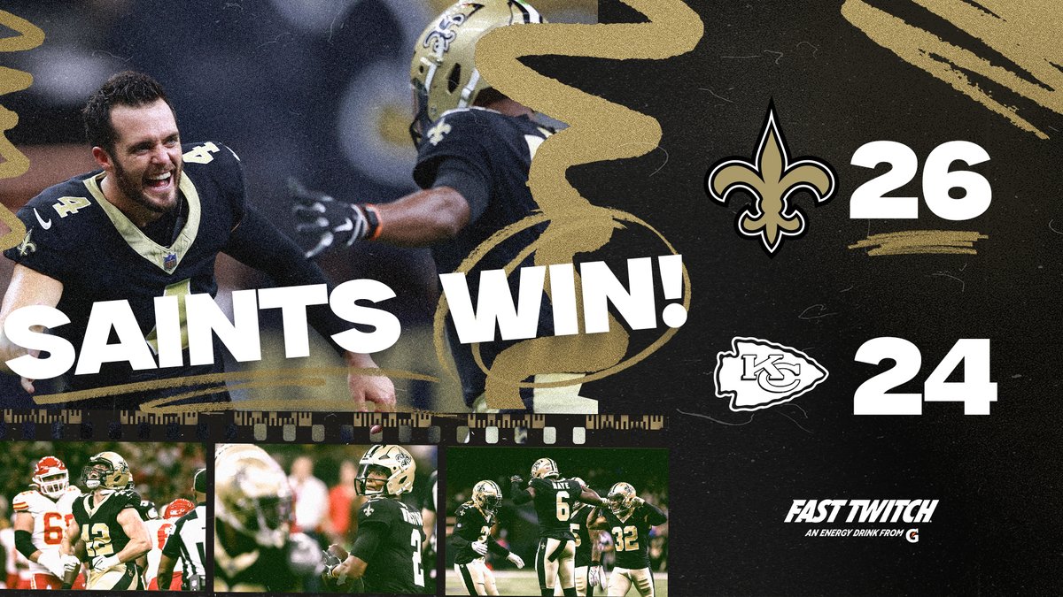 Saints's tweet photo. Preseason starting with a W!

#Saints | @FastTwitchDrink https://t.co/E1UBpzOn0t
