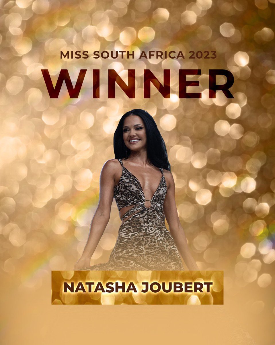 Congratulations 🎊 👏 💐 🥳 are in order @natashajoub 👑

#MissSA2023 #crownchasers
#FaceYourPower #EmbraceYourFuture