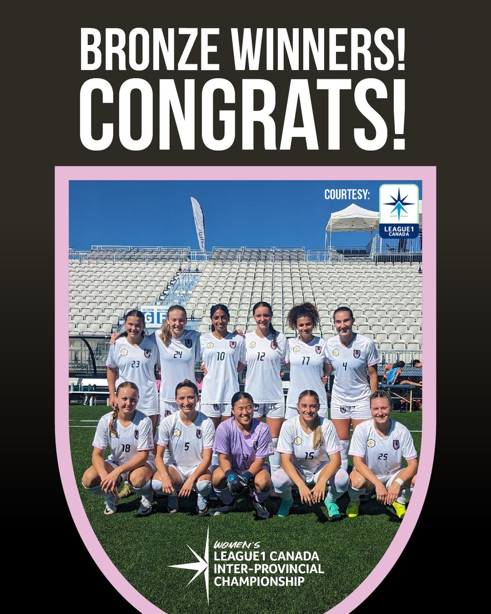 UnityFC_ca's tweet photo. Congratulations to the Bronze Medal-winning roster and every single player that donned the Unity FC strip in 2023!
Total Team Effort!
C’mon Unity!
#WIPC23
📸:@League1Canada https://t.co/7fXh9vX3LR