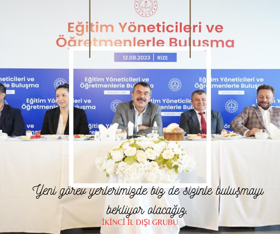 Bu güzel süreç keyfi iptellere kâbusa dönmesin Sayın Bakanım. İkinci atama ile tekrar yüzleri güldürdüğünüz için #TeşekkürlerYusufTekin
<a href="/Yusuf__Tekin/">Yusuf Tekin</a>