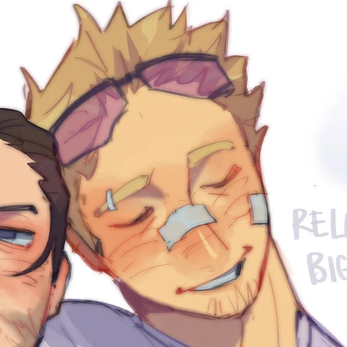 god (me) has its favorites (clint barton)  face train clint ver!!!
