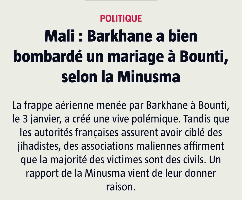 Nath_Yamb's tweet photo. Novembre 2004, l’armée française tue 64 civils devant l’hôtel Ivoire à Abidjan. Janvier 2021: la France tue 19 civils qui célèbrent un mariage à Bounti au Mali. Novembre 2021: la France tue 3 civils qui manifestent contre l’armée française à Tera au Niger. #FranceDégage https://t.co/Q9TKeOJscV