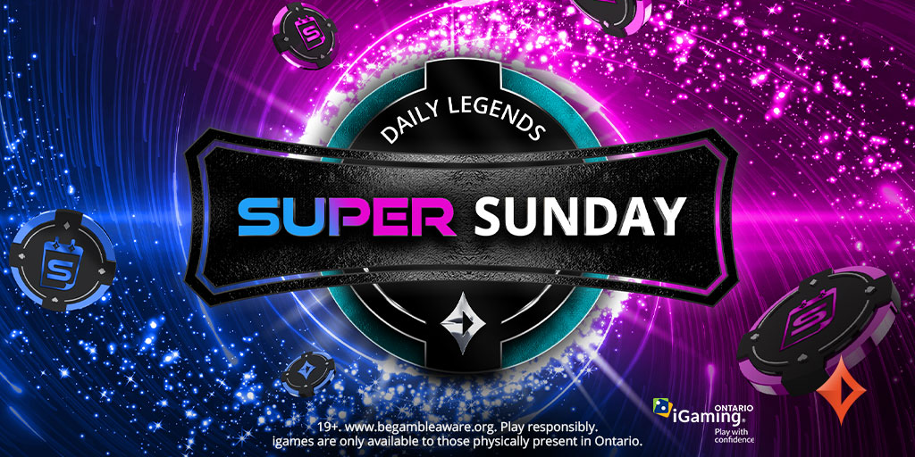 PartypokerOn's tweet photo. Join us for Sunday poker action on PartyPoker Ontario. Whether you prefer the $3.30 Sunday Brawl or the $109 Super Sunday 100, we have the perfect game for you. 🤠 https://t.co/LCA92P9AFk