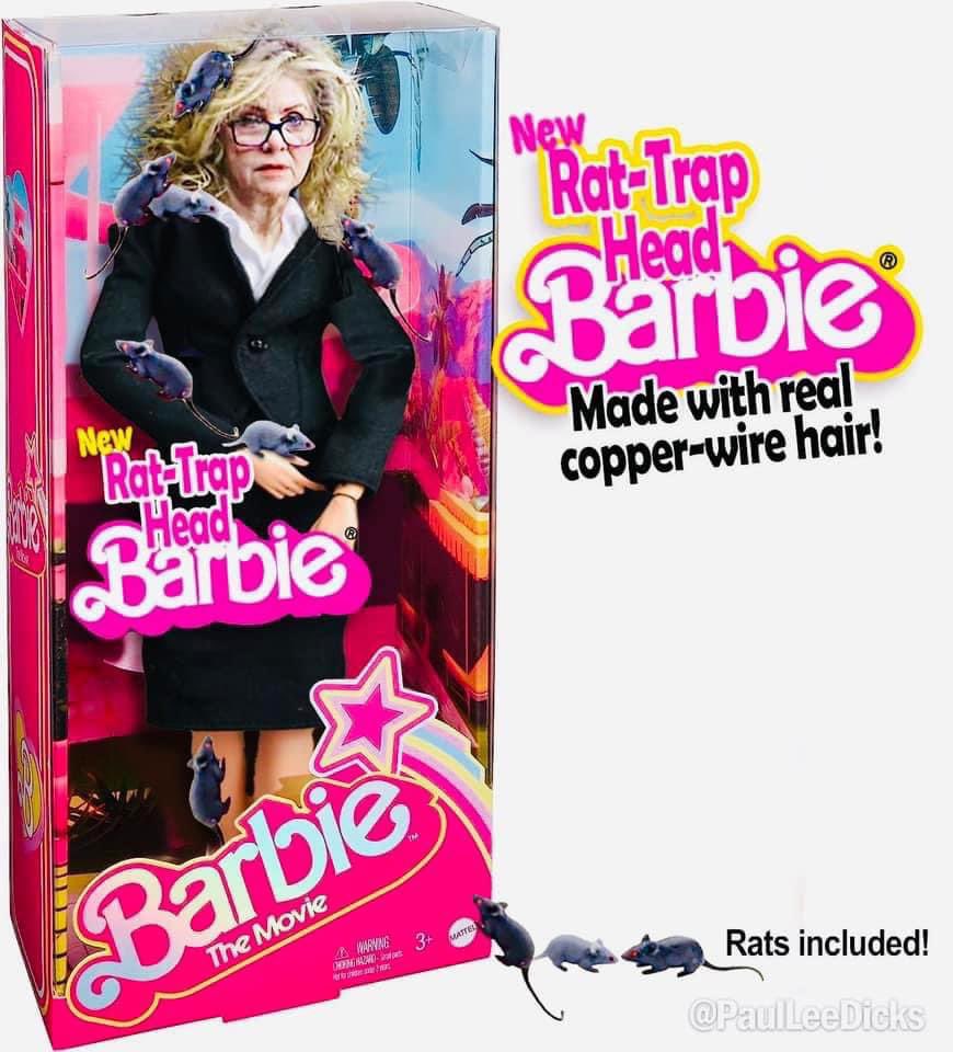 goRubenRuben's tweet photo. Oralé Marsha Blackburn
Rat-Trap Head Barbie
#MarshaBlackburn #RedBarbie @Nana_Roxie1 @62WalterP @Irma_Spikeymama @RogueCitizenOne @RoseCol72060185 @Ty___Webb @JeffreyMeursing @BonnieRawson4 @Nguyen_anime3 https://t.co/bONQE5Coek