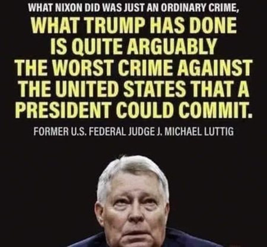 Reply with a 💙 if you agree with Federal Judge J. Michael Luttig.