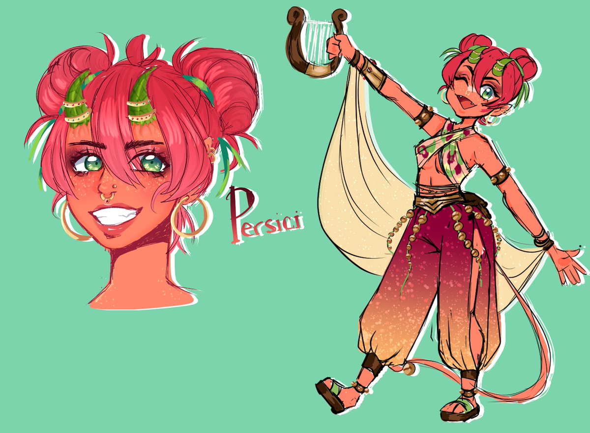 ChadBunn's tweet photo. Hey guys… u wanna see my new favorite dnd character?? WELL LOOK— but look carefully, she causes eye strain. https://t.co/2wyVCFA6I0