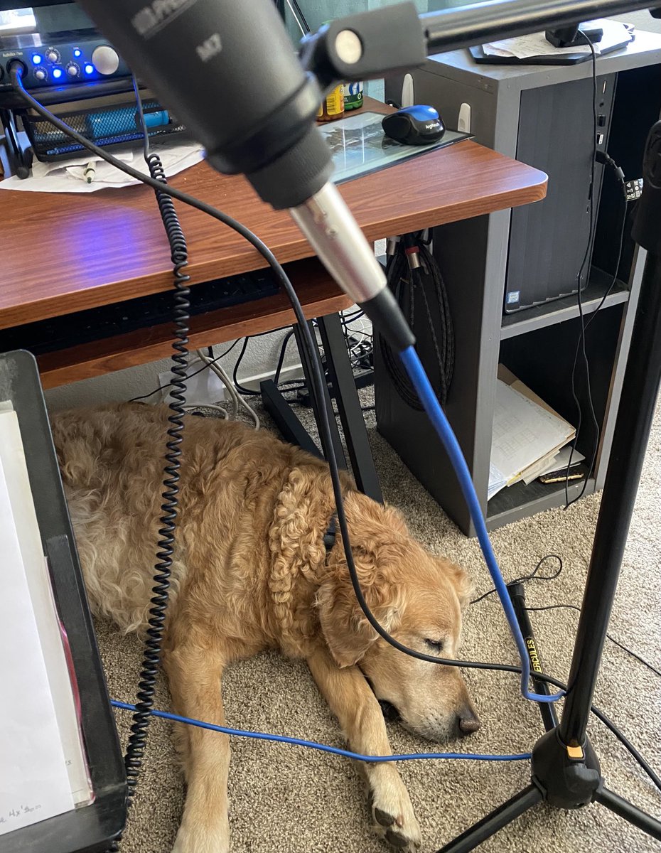 Hobbs is helping me with recording! 😂🤣
