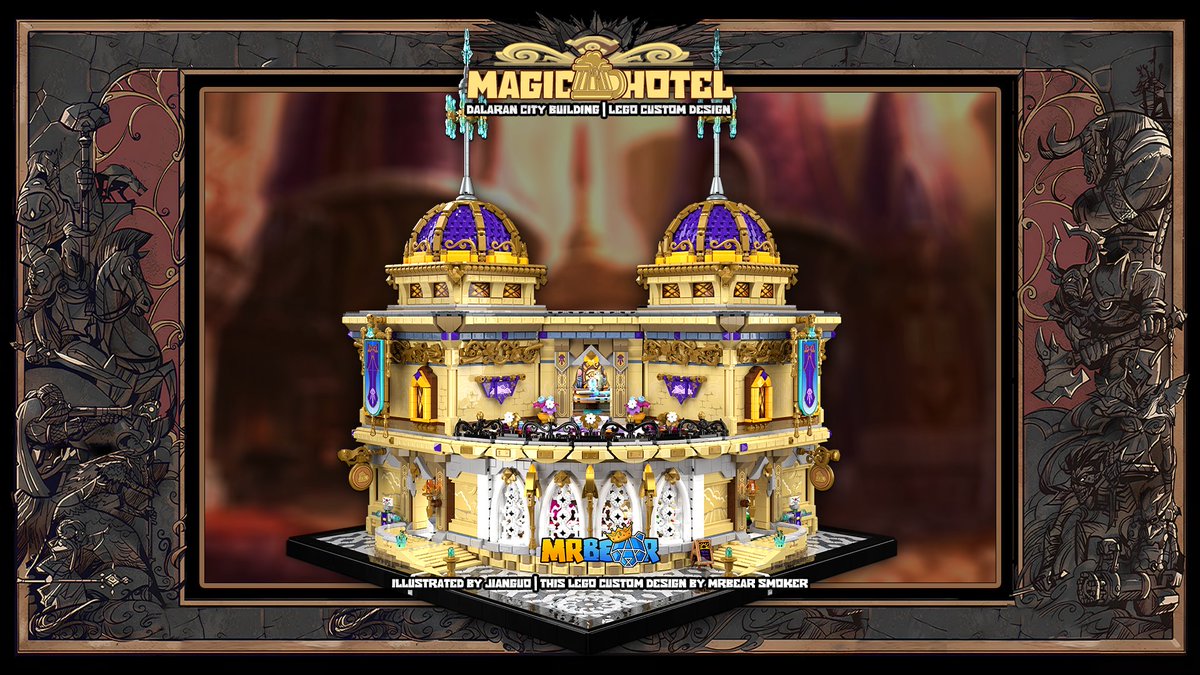 csmsc711's tweet image. Hi everyone, I am Smoker.This time I am bringing you the Magic Hotel from Dalaran in World of Warcraft games. The design period is three months, and the total number of parts is 16115 building blocks. I hope everyone likes it.