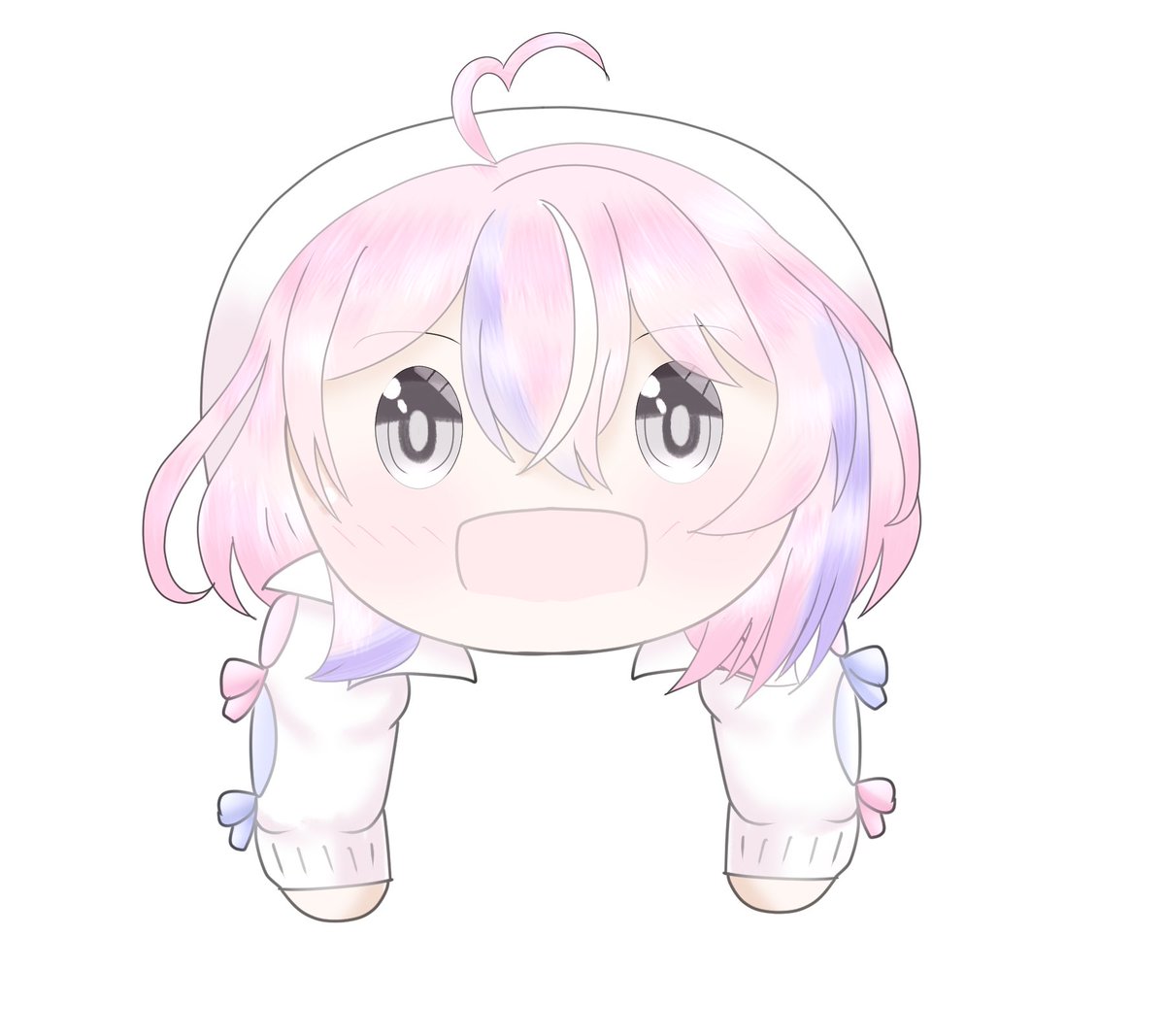 「おはなのねん! 描く暇が無かったので頭乗りぱねちー!」|ぽかhiイネザメ🌾🐑🍚🌌👑🐬🛌🦉📕(✪ゴエルッソ)✨のイラスト