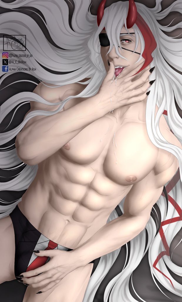 Finished commission for Orion Doujimaru. Thank you for your patience and support. I greatly appreciate it and you. 😊

#commission #vtuber #commissionart #male #muscle #illustration #lickingfingers #tease #clipstudiopaint #sexybodies #digitalart #realism #realismartist