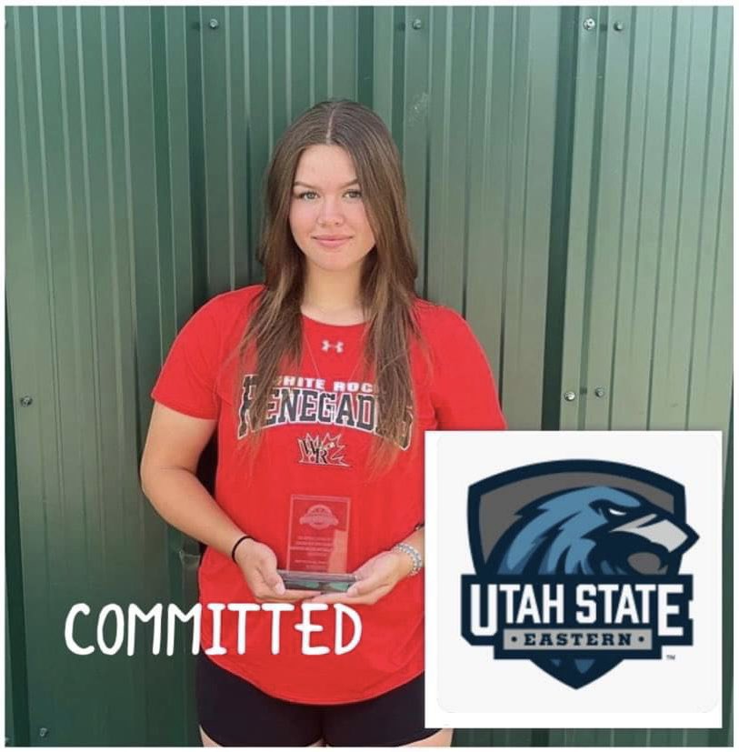 EmmaWa1ker's tweet photo. COMMITTED!!! I am beyond excited to announce that I have verbally committed to play NJCAA D1 Softball for Utah State University Eastern! I couldn’t have done this without my family, friends, and the coaches I’ve had throughout my high school career. Go Eagles! 🦅💙🥎 https://t.co/XZiS6AJ9CX