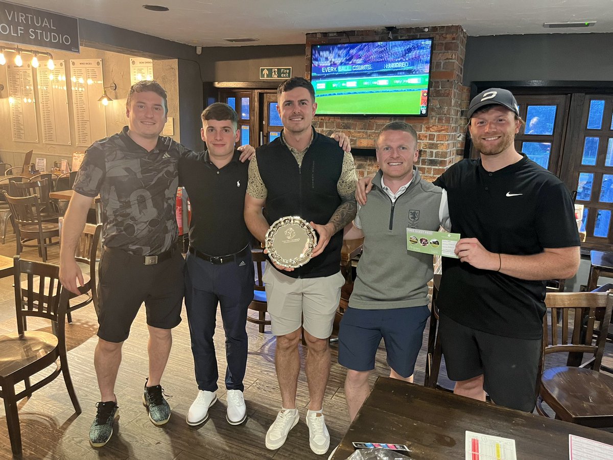 ⛳️  Winners… 

🥇: Kane, Huw, Ben &amp; Rhys
🥈: Woogie, Dai, Tony &amp; Newbs
🥉: Seldon, Farmer, Rhys WG &amp; Mac 

A big thank you to <a href="/BrynMeadows/">Bryn Meadows</a> for donating a 4-Ball for the winning team. 

💛🖤

#UPPADDUS