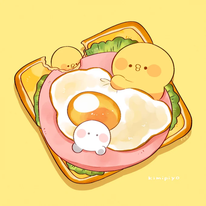 toastbed  #きみピヨ