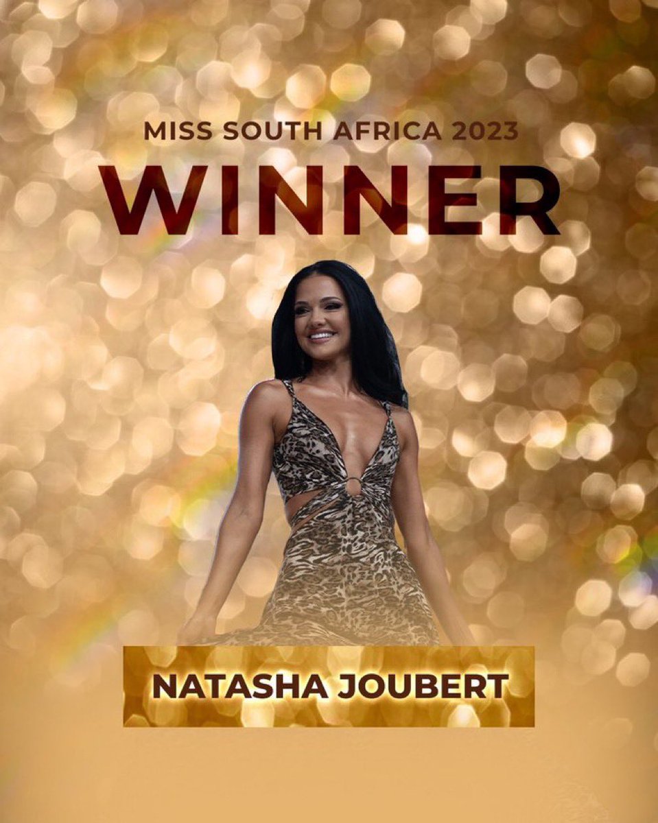 Your Miss South Africa 2023 @natashajoub 👑

#MissSA2023 #crownchasers
#FaceYourPower #EmbraceYourFuture