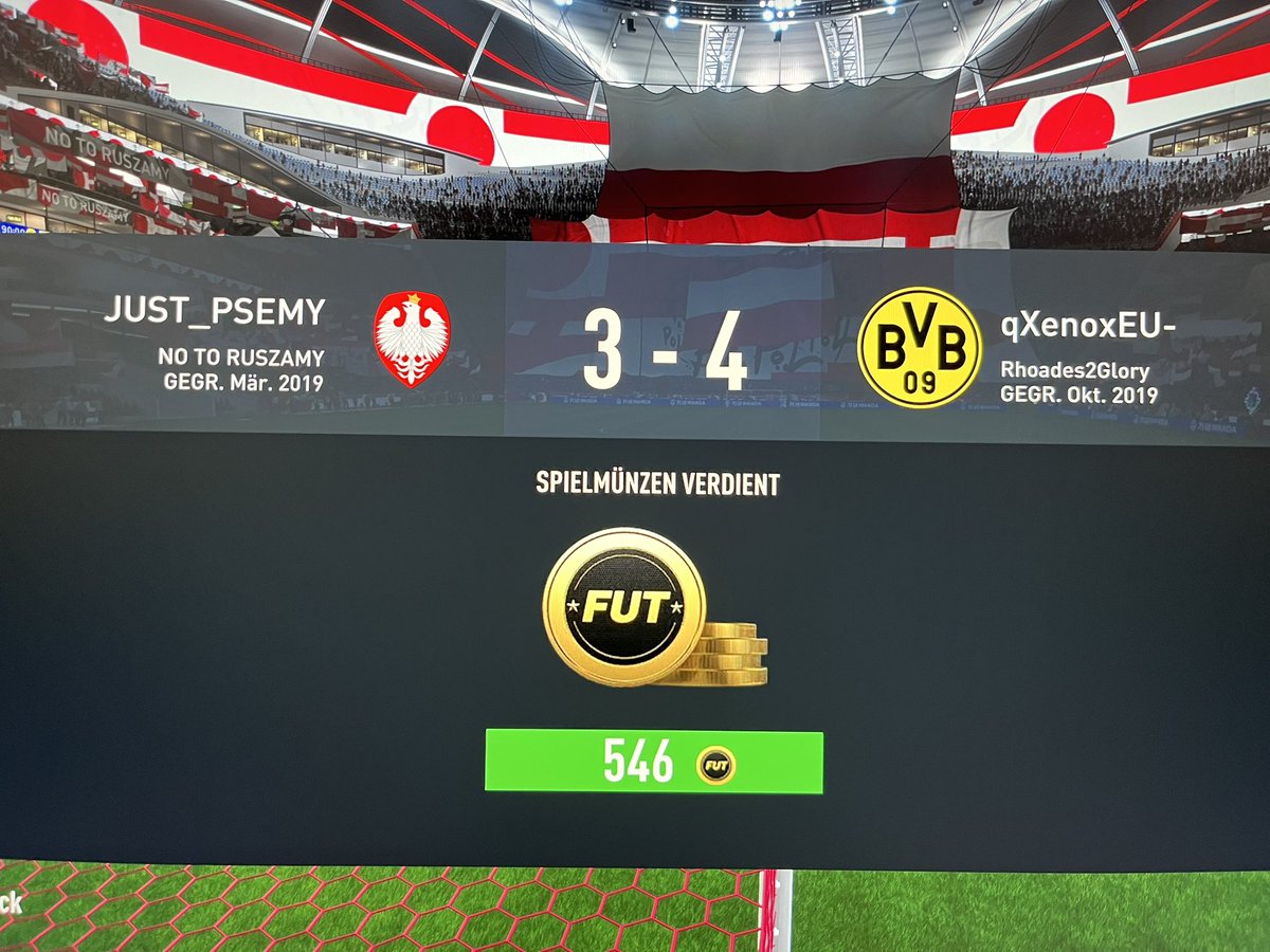 Der Preis für den größten HS in diesem FIFA ist endlich gefunden 🙏🏼

Gehst mit 10er Ping ins Spiel, sein Ballbesitz ist super flüssig, sobald ich den Ball habe DELAY des Todes!

Zudem noch Zeitspiel ohne Ende!

Eierloser Wixxer…

Sorry aber sowas hab ich noch nie erlebt!