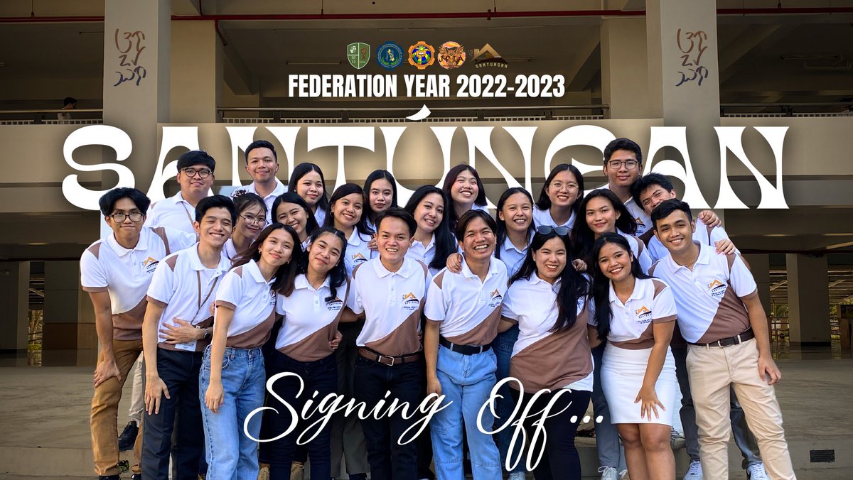 jpiacca's tweet photo. 𝗚𝗢𝗢𝗗𝗕𝗬𝗘 𝗧𝗢 𝗔𝗡 𝗘𝗥𝗔: 𝗦𝗔𝗡𝗧Ú𝗡𝗚𝗔𝗡 𝗙𝗲𝗱𝗲𝗿𝗮𝘁𝗶𝗼𝗻 𝗦𝗶𝗴𝗻𝗶𝗻𝗴 𝗢𝗳𝗳.

The word “𝗦𝗔𝗡𝗧Ú𝗡𝗚𝗔𝗡'' is a combination of the Kapampangan words 𝗽𝗮𝗺𝗶𝘀𝗮𝗻𝗺𝗲𝘁𝘂𝗻𝗴, 𝗸𝗮𝘁𝘂𝘁𝘂𝗮𝗻, and 𝗴𝗲𝗹𝗶𝗻𝗴𝗮𝗻 which signify solidarity, truth, and wisdom. https://t.co/JosM9f09Kj