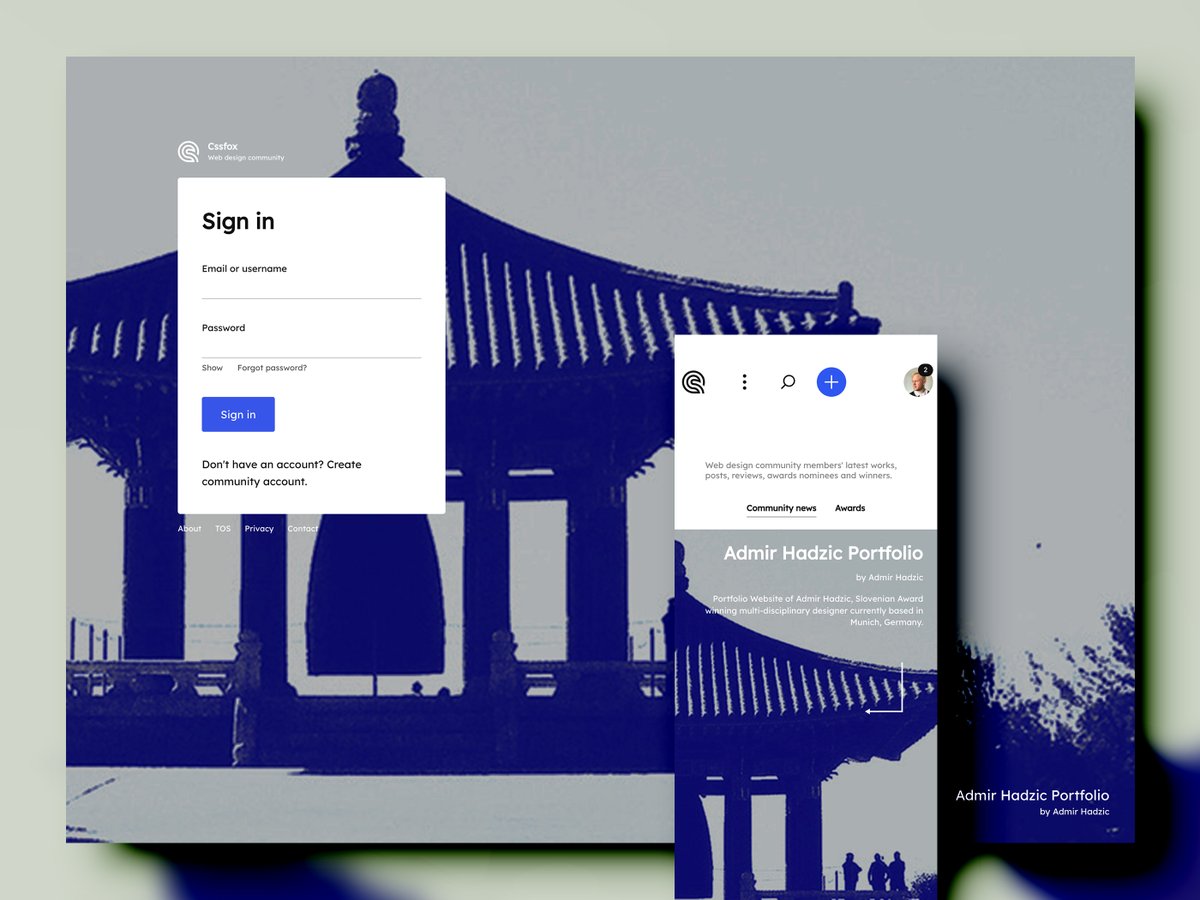 Cssfox (@_cssfox) on Twitter photo 🔥 Muzli published "The Cssfox key screens of version 8" 👍📣
Cssfox on 🎨 Muzli - Design Inspiration!
medium.com/muzli-design-i…
<a href="/zhenyary/">Zhenya Rynzhuk</a>
<a href="/gregorojstersek/">Gregor Ojstersek</a>
<a href="/embacyio/">Embacy</a>
<a href="/maxim_aginsky/">Maxim Aginsky</a> 🔥 Muzli published "The Cssfox key screens of version 8" 👍📣
Cssfox on 🎨 Muzli - Design Inspiration!
medium.com/muzli-design-i…
<a href="/zhenyary/">Zhenya Rynzhuk</a>
<a href="/gregorojstersek/">Gregor Ojstersek</a>
<a href="/embacyio/">Embacy</a>
<a href="/maxim_aginsky/">Maxim Aginsky</a>