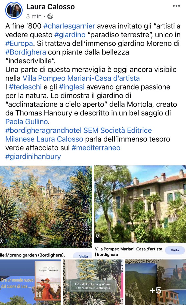 #bordigheragrandhotel @SEMLibri #giardino #giardinihanbury #liguria #Mediterraneo #claudemonet #inglesi