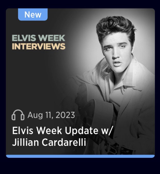 If you want to catch my interview on @SXMElvisRadio it’s now in the archives! 📻♥️⚡️🎙️siriusxm.com/channels/elvis… @ElvisPresley @ArgoMemphis