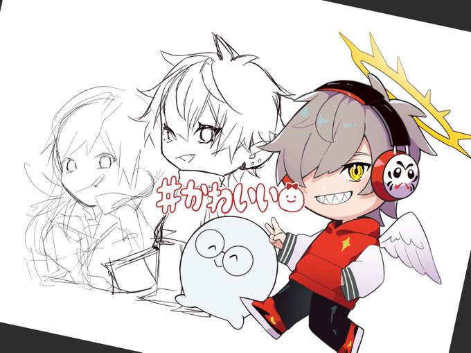 ちびキャラ描いてるwip🫶 