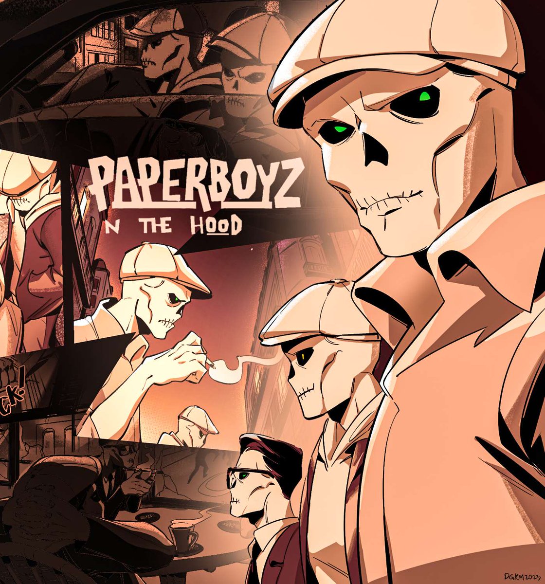 PAPERBOYZ VOL.1 Part1
N THE HOOD

"A man must have a code" 💀🗞

#PaperboyzWasHere #Paperboyz 
#Comics #GenuineUndead #NTheHood