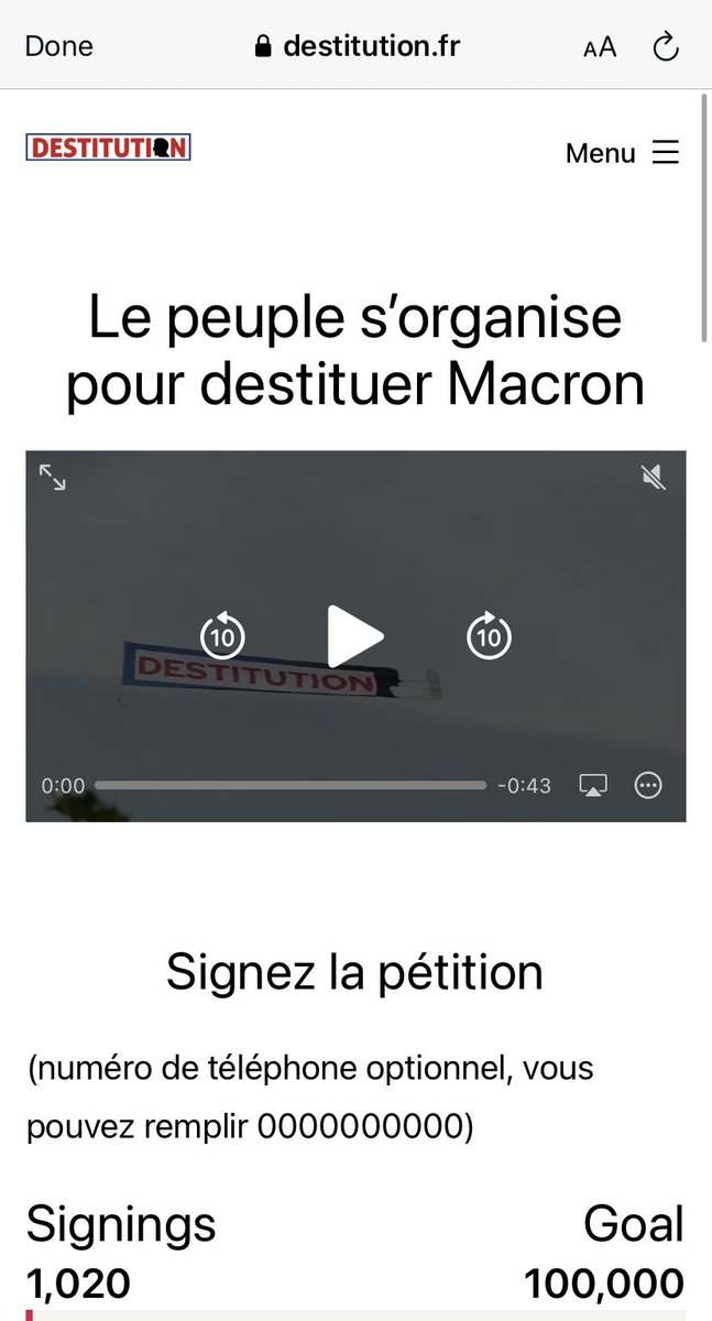 David_vanH's tweet photo. Après un jour : 1000 signatures pour la destitution de macron. C’est bien mais on peut mieux faire.

De même, c’est mieux qu’une pétition officielle qui semblait bloquée (en raison de la prudence vis à vis de France Connect) et ça nous donne vos départements pour proposer des équipes, des Apéros destitution

Maintenant c’est à vous d’inviter vos amis ! Dans deux jours on publie les 5 départements en tête de course pour la destitution de macron

A VOUS D’AGIR 
invitez sur https://t.co/TlclWe44hm